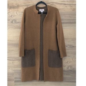 Oliver Brown and Tan Long Cardigan Anthropologie
